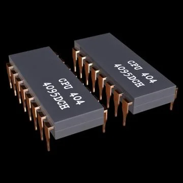 Micro-chip quantum processor Stock Illustration