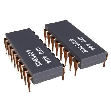 Micro-chip quantum processor Stock Illustration