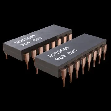 Micro-chip quantum processor Stock Illustration