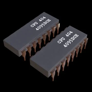 Micro-chip quantum processor Stock Illustration