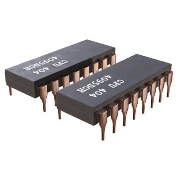 Micro-chip quantum processor Stock Illustration