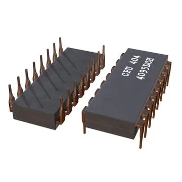 Micro-chip quantum processor Stock-Illustration