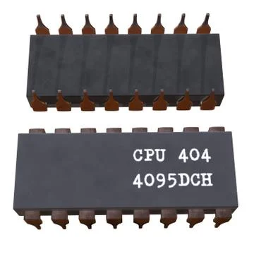 Micro-chip quantum processor Stock Illustration