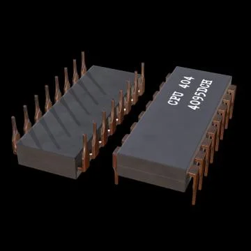 Micro-chip quantum processor Stock Illustration