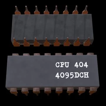 Micro-chip quantum processor Stock Illustration