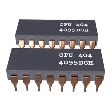 Micro-chip quantum processor Stock Illustration