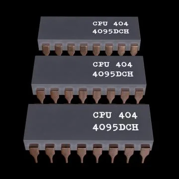 Micro-chip quantum processor Stock Illustration