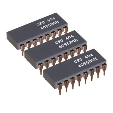 Micro-chip quantum processor Stock Illustration
