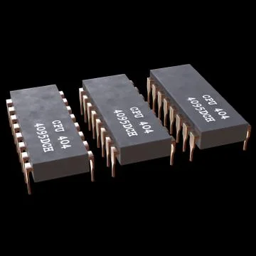 Micro-chip quantum processor Stock Illustration