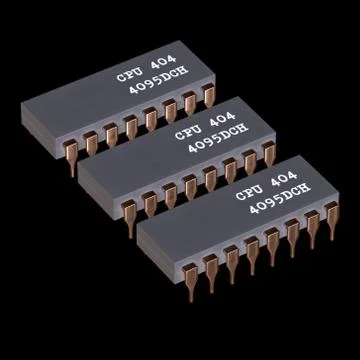 Micro-chip quantum processor Stock Illustration