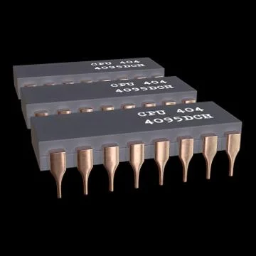 Micro-chip quantum processor Stock Illustration