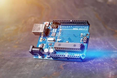 Micro controller board for education An image of a typical micro controlle... Stock-Fotos