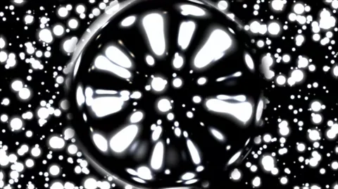 Micro cosmos black hole 3 (loops) HD Stock Footage 6524408