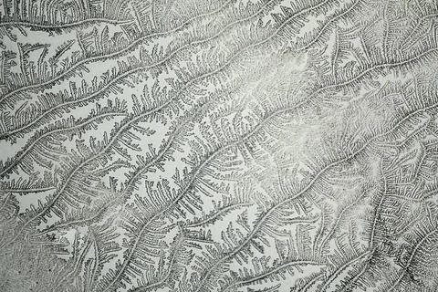Micro crystal pattern microscopic shot showing a abstract pattern of micro... 库存照片
