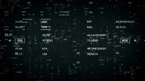 Micro Data Black Stock Footage 76256860