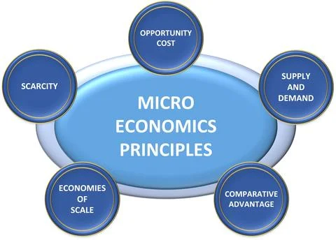 Micro economics principles Stock Illustration