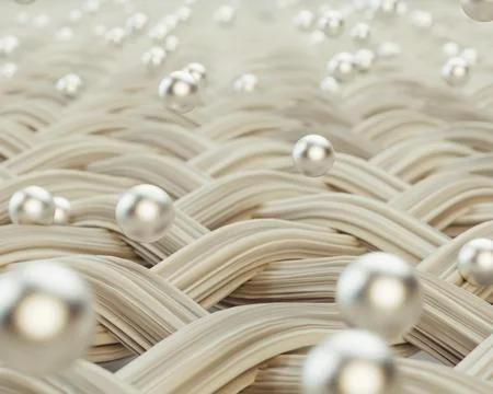Micro Fabric And Silver Particles Illustrazione stock