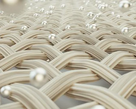 Micro Fabric And Silver Particles Illustrazione stock