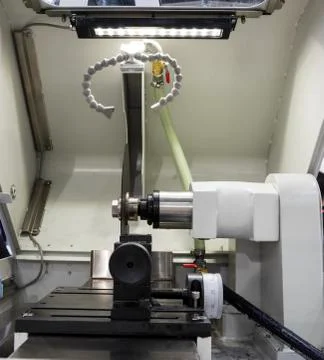 Micro fiber cutting machine Stock Photos