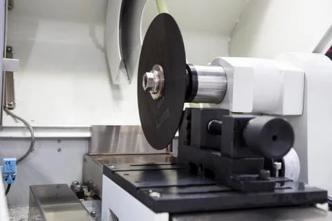 Micro fiber cutting machine Stock Photos