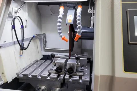 Micro fiber cutting machine Stock Photos