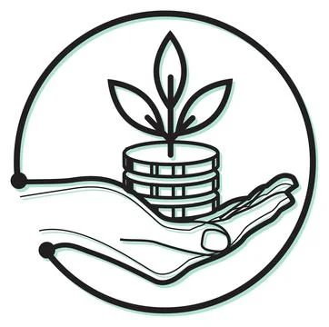 Micro-Finance Icon Stock Illustration