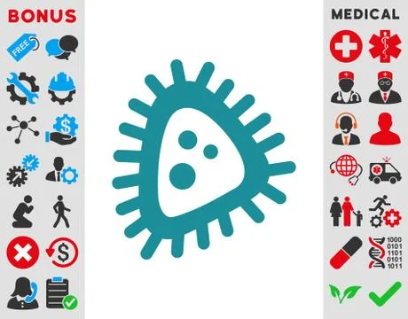 Micro Parasite Icon Stock Illustration