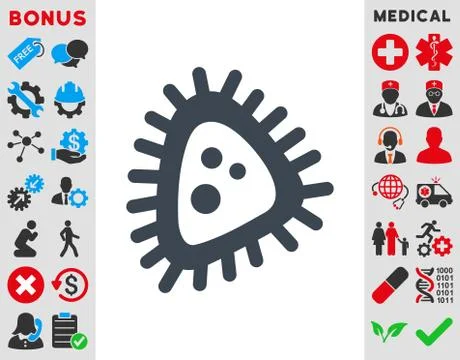 Micro Parasite Icon Stock Illustration