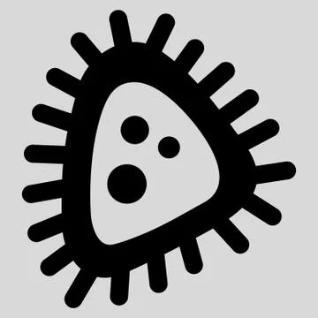 Micro Parasite Icon 스톡 일러스트
