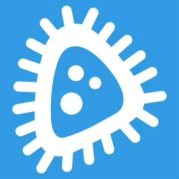 Micro Parasite Icon Stock Illustration