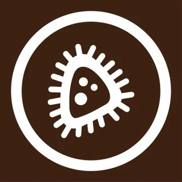 Micro Parasite Rounded Vector Icon Stock-Illustration