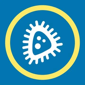 Micro Parasite Rounded Vector Icon Stock Illustration