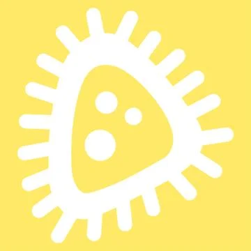 Micro Parasite Vector Icon 스톡 일러스트