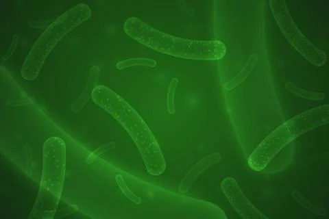 Micro probiotic bacteria Illustrazione stock