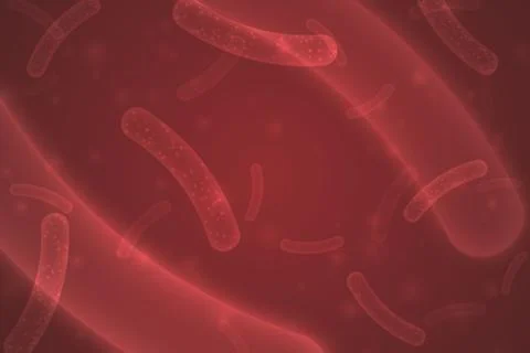 Micro probiotic bacteria Illustrazione stock