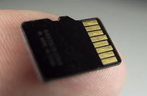 Micro SD Card - High Speed Flash Memory card - FRANKFURT / GERMANY - MARCH 12 Stock Photos