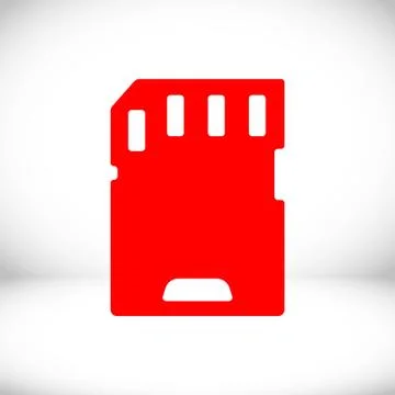 Micro sd card icon stock vector illustration flat designv Stock Illustration