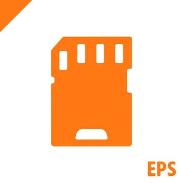 Micro sd card icon stock vector illustration flat designv Stock Illustration