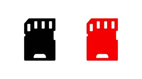 Micro sd card icon stock vector illustration flat designv Stock-Illustration