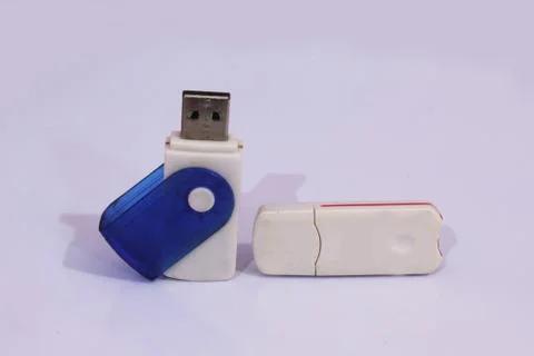 Micro sd card reader with white background Stock Photos