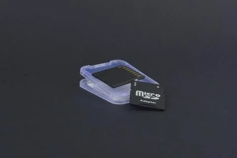 Micro sd memory for camera computer compact flash Stock Photos