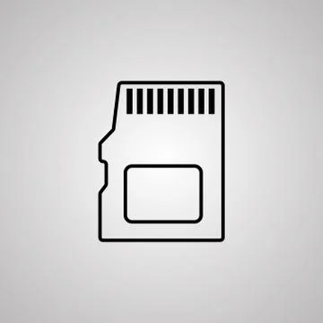Micro sd memory card icon vector illustration Stock Illustration