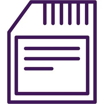 Micro sd memory card icon vector illustration Illustrazione stock