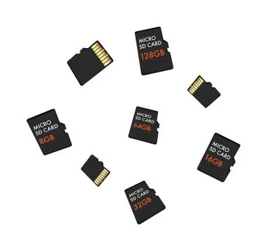 Micro SD Memory card Stock Illustration