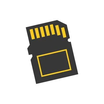 Micro SD memory card Stock Illustration