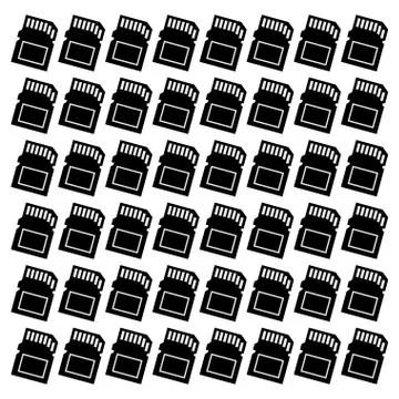 Micro SD memory card Stock Illustration