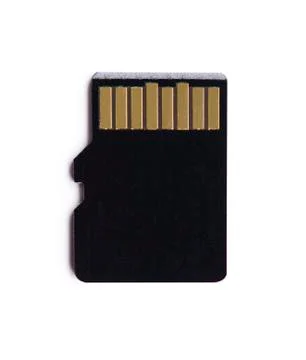 Micro SD memory card. Isolated on white background. Stock Photos