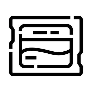 Micro sd memory card storage technology icon Stock Illustration