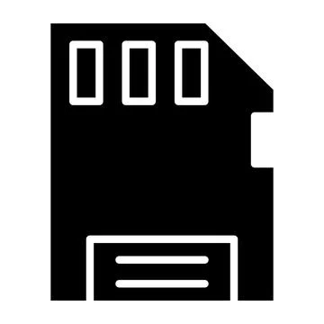 Micro Sd Vector Icon Design Illustration Stock Illustration