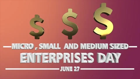 Micro, small and medium sized enterprises day celebration Stock Footage 329550067